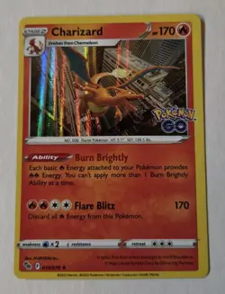 CHARIZARD 010/078 HOLO Rare Holo Pokemon POKEMON GO - Image 1