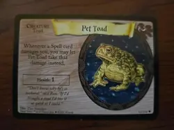 Harry Potter Trading Card Game Pet Toad 61/116 - Image 1