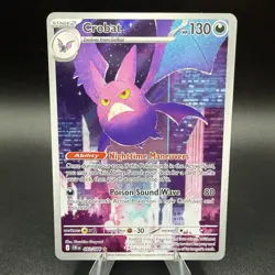 Crobat 093/086 Pokemon TCG ME04: Chaos Rising (CRI) Illustration Rare NM / MINT - Image 1