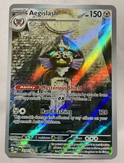 Pokemon Company Aegislash 210/182 SV04 Paradox Rift Illus Rare FA Holo ENG Clean - Image 1