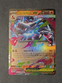 2025 Pokemon Phantasmal Flames Mega Charizard X ex Double Rare #013/094 - Image 1