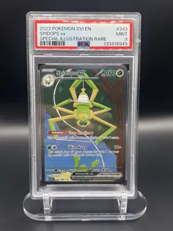 POKEMON 2023 Scarlet Violet Special Illustration Rare SPIDOPS EX #243 PSA 9 Mint - Image 1