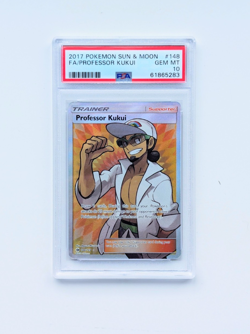 Professor Kukui 148 PSA 10 - Pokemon Sun & Moon Base POP 195 - Image 1