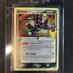 Pokemon Greninja Gold Star SWSH144 Celebrations Black Star Promo NM - Image 1
