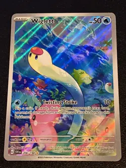 Wiglett 206/198 Pokemon Scarlet Violet Base Illustration Rare - Image 1