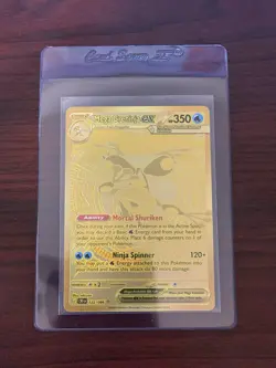 2026 Pokemon Chaos Rising 122/086 Mega Greninja EX Hyper Rare Gold MINT - Image 1