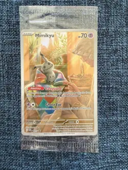 Pokemon Scarlet Violet Paldean Fates Black Star Promo Mimikyu SVP 75 NEW Sealed - Image 1