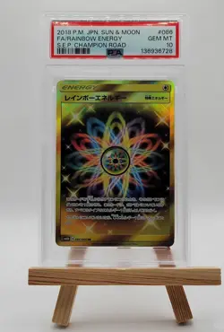 2018 PSA 10 Gem Mint Japanese Pokemon Rainbow Energy Gold 086/066 Champions Road - Image 1