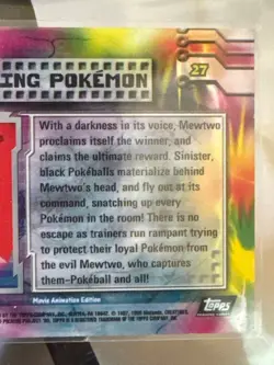 Pokemon TCG Stealing Pokemon Holo Foil Topps Mewtwo Strikes Back 27 - Image 4
