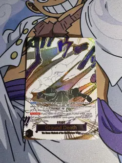 Ground Death (Alternate Art) OP14-096 The Azure Sea's Seven Foil One Piece NM - Image 1