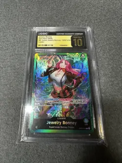 CGC Pristine 10 Jewelry Bonney OP07-019 Starter Deck: GREEN Jewelry Bonney - Image 1