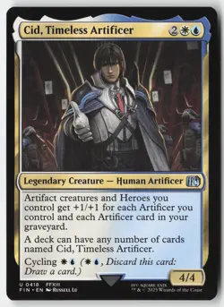 MTG - Cid, Timeless Artificer (0418) U FINAL FANTASY 418 LP-NM - Image 1