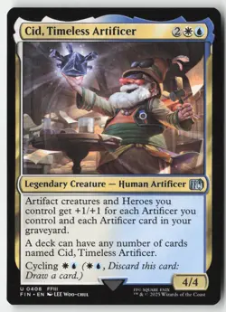 MTG - Cid, Timeless Artificer (0408) U FINAL FANTASY 408 LP-NM - Image 1