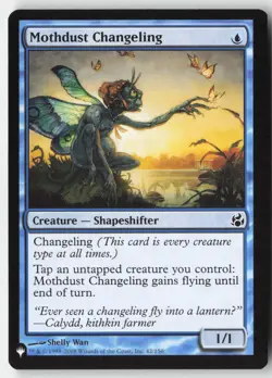 MTG - Mothdust Changeling C (The List) 42/150 LP-NM - Image 1