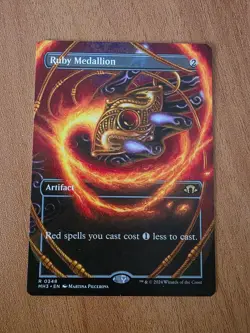 Ruby Medallion (Borderless, #348 NM) Modern Horizons 3 (MH3) MTG Magic Gathering - Image 1