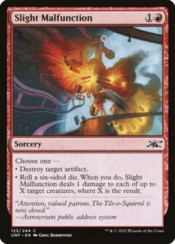 Magic the Gathering (mtg): UNF: Slight Malfunction (x 4) - Image 1