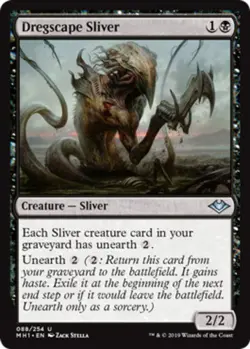 x4 Dregscape Sliver MTG Modern Horizons U M/NM, English - Image 1