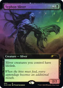 MTG FOIL Syphon Sliver Secret Lair Extended Art - Secret Lair #634 - Image 1