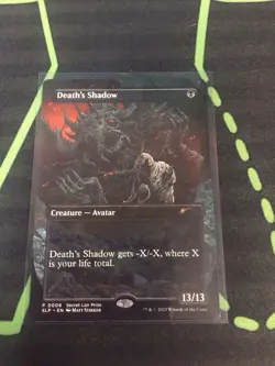 MTG Magic The Gathering Death’s Shadow SLD Rare Secret Lair Promo Borderless - Image 1