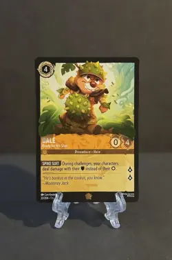 Disney Lorcana TCG Wilds Unknown Dale-Ready For His Shot Legendary Non Holo - Image 1