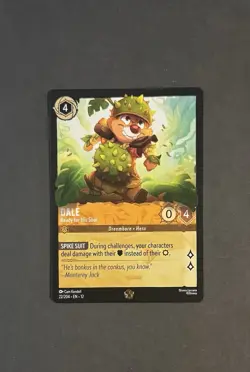 Disney Lorcana TCG Wilds Unknown Dale-Ready For His Shot Legendary Non Holo - Image 2