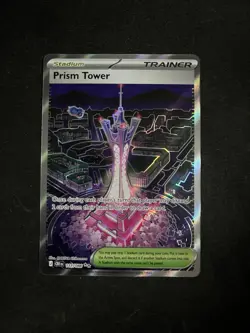 Prism Tower 111/086 Chaos Rising Pokemon card mint Full Art Trainer - Image 1