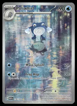 Pokemon Cards Poliwhirl 176/165 151 Illustration Rare NM - Image 1