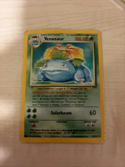 Venusaur Holo 15/102 Base Set Pokemon Card 1999 WOTC Heavily Played - Image 5