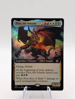 Magic the Gathering | Piru, the Volatile | Extended Art Foil | NM/LP - Image 1