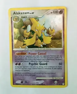 Alakazam 2/123 Pokemon Mysterious Treasures 2007 Holo Rare with Foil Bleed LP - Image 1