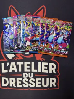 Lot De 10 X Booster Pokemon Scelles JAP (ev,meg) + 2 Cartes Mysteres - Image 1
