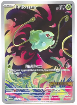 Pokemon Bulbasaur 133/132 Stamped Mega Evolution Englisch Bisasam NM - Image 1
