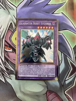 PGL2-EN079 Gladiator Beast Gyzarus Gold Rare 1st Edition NM Yugioh Card - Image 1
