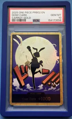 One Piece Card Game DON!! Card Carrot Gold PRB-02 Premium Booster Vol. 2 PSA 10 - Image 1
