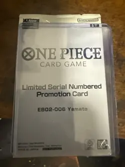 Yamato (Serial Numbered) ENGLISH EB02-006 One Piece Promotion Cards Sealed - Image 1