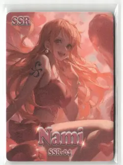 NAMI SSR SSR-04 Satin Glitter Thick ONE PIECE Anime Collectible Card - Image 1