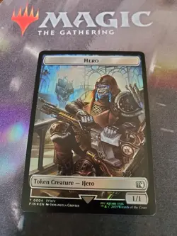 Mtg. Hero #0004 / Copy Double-Sided Token. Foil. Final Fantasy. Nm - Image 1