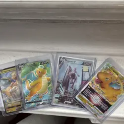 Pokemon TCG Pokemon GO 4 Card Lot Dragonite V/VSTAR Mewtwo V Holo Foil ENG - Image 2