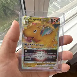 Pokemon TCG Pokemon GO 4 Card Lot Dragonite V/VSTAR Mewtwo V Holo Foil ENG - Image 3