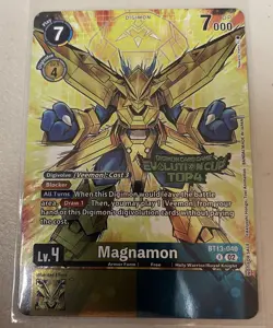 Digimon Card Game - Magnamon - Top 4 - BT13-040 (Promo Versus Royal Knights) - Image 1