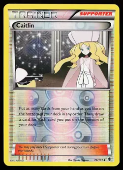 Caitlin 78/101 Reverse Holo Uncommon Plasma Blast Pokemon Card - Image 1