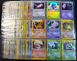 Lot of 135 ALL HOLO Vintage Pokemon Card Binder Collection - Image 1