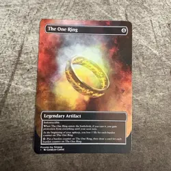 The One Ring - Custom Art MTG Magic The Gathering Playtest Card - Image 1