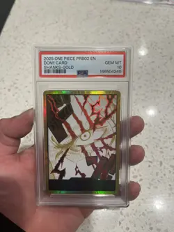 DON!! Card (Shanks) (Gold) Premium Booster -The Best- Vol. 2 Foil PSA 10 - Image 1