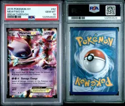 PSA 10 - Mewtwo EX 62/162 Breakthrough 2015 Graded Pokemon Card - Image 5