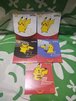 McDonald's 2021 Pokemon 25th Anniversary Cards Sealed Packs, Set Of 5 - Image 1