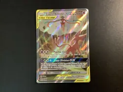 Pokemon Espeon & Deoxys GX SM240 Promo Holo TAG TEAM 260HP Psychic Card - Image 1
