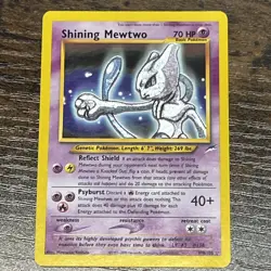 Shining Mwetwo Pokemon Card Game TCG Neo Destiny Minor Scuffing - Image 5