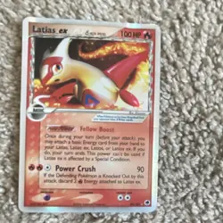 Pokemon Latias ex 100 HP Rare Holo EX Dragon Frontiers 95/101 Delta Species Card - Image 1