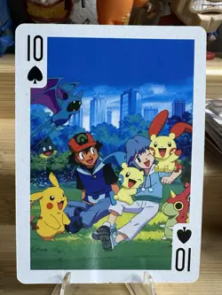 2007 Ash Pikachu Plusle Minun Pokemon Playing Card Poker Card - Image 1